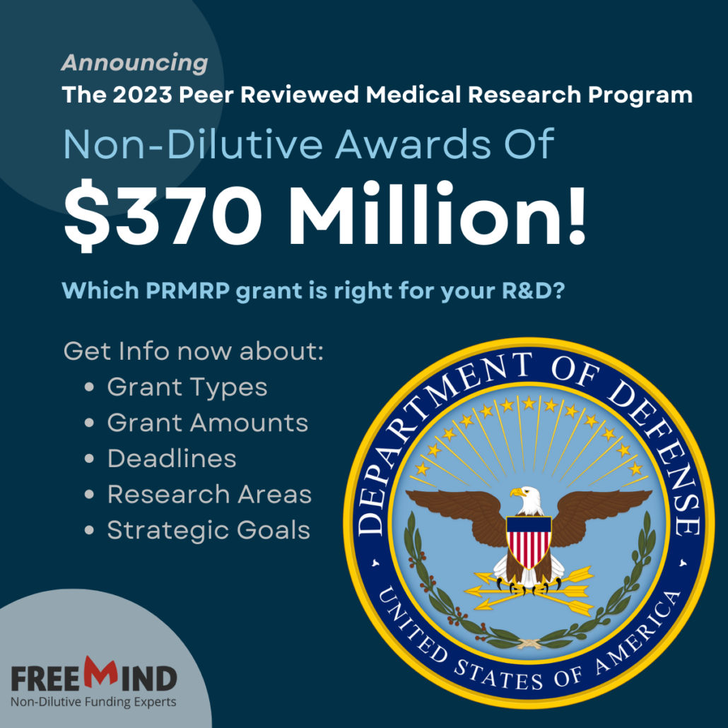 CDMRP Funding Opportunities 2023: Detailed Information - FreeMind Group