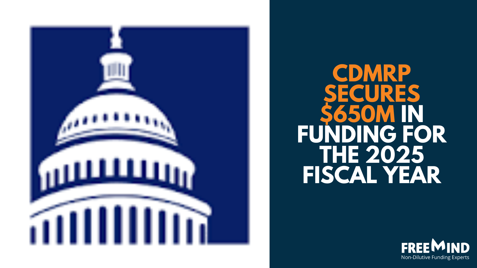 CDMRP Secures $650M in funding for the 2025 fiscal year - FreeMind Group